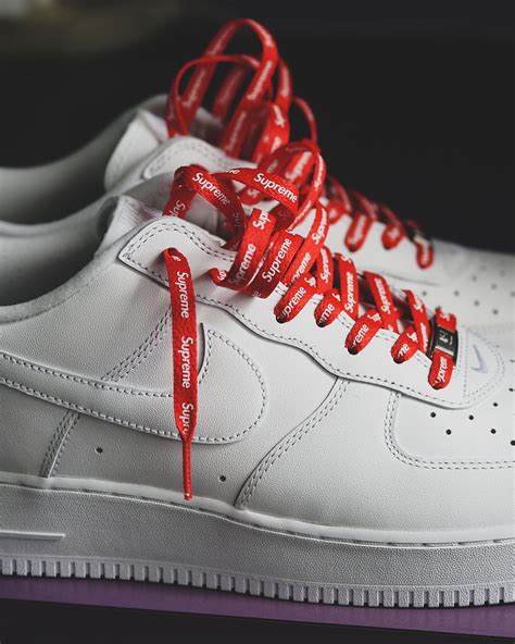 nike air force 1 supreme nere|air force 1 supreme laces.